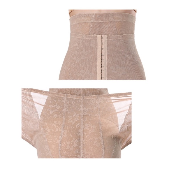 Black Body Shaper with drop down back. XL girdle panties with easy open bottom - Picture 11 of 13